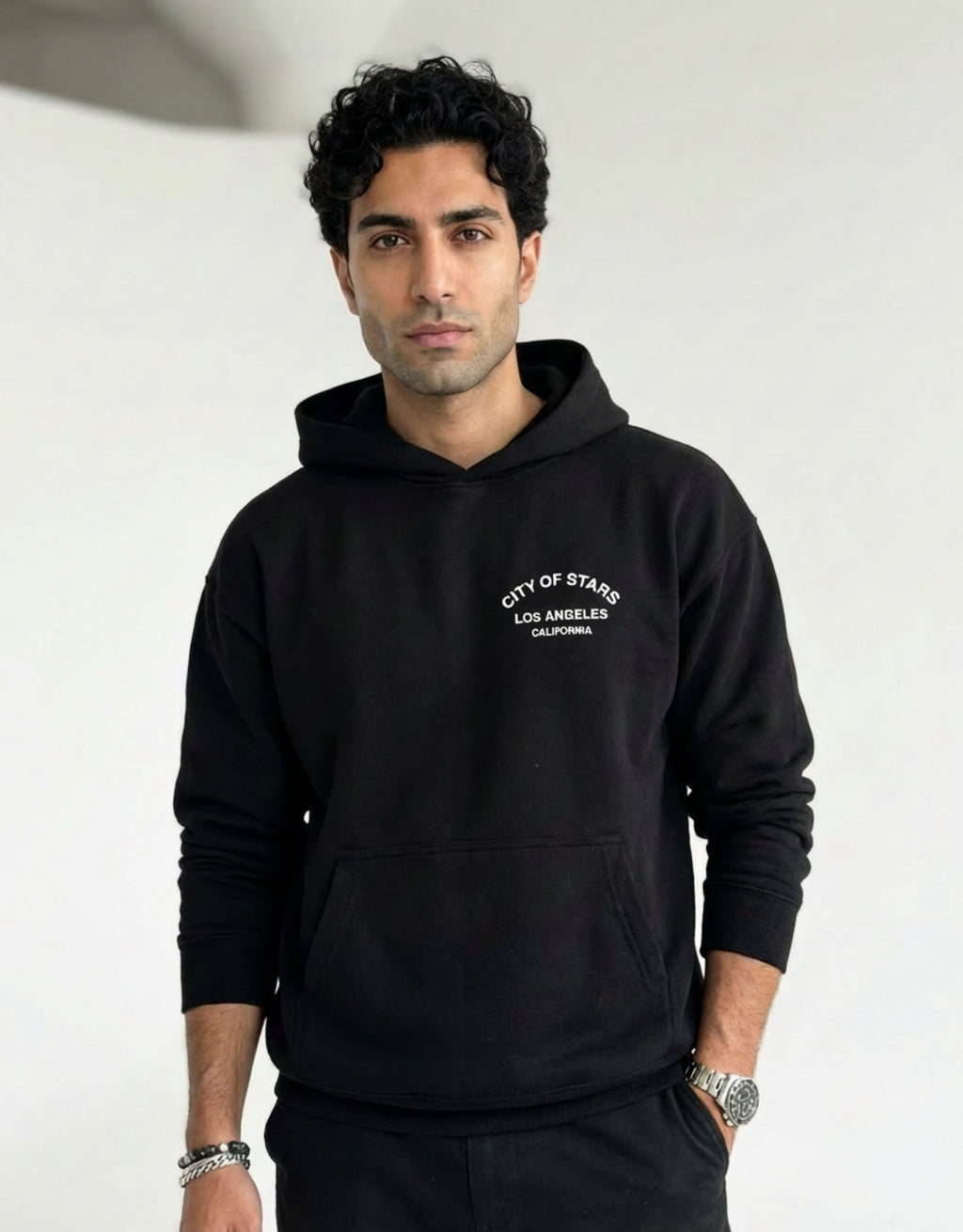City of Stars Black Hoodie - Size L