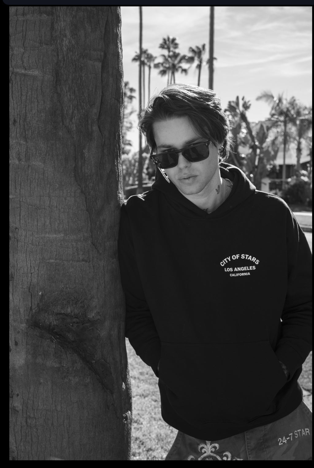 City of Stars Black Hoodie - Size L